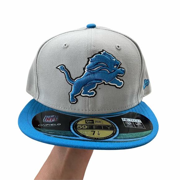 New Era NFL Detroit Lions On Field 5950 Hat 7 7/8 - Picture 1 of 4
